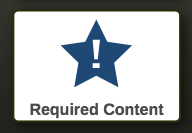 Required Content Button